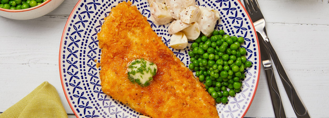 Baked Plaice with Herb Butter