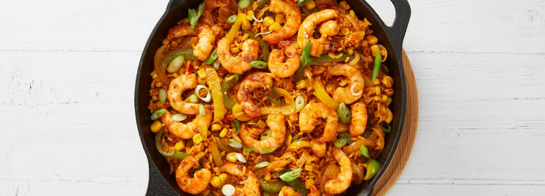 Cajun Prawns with Rice